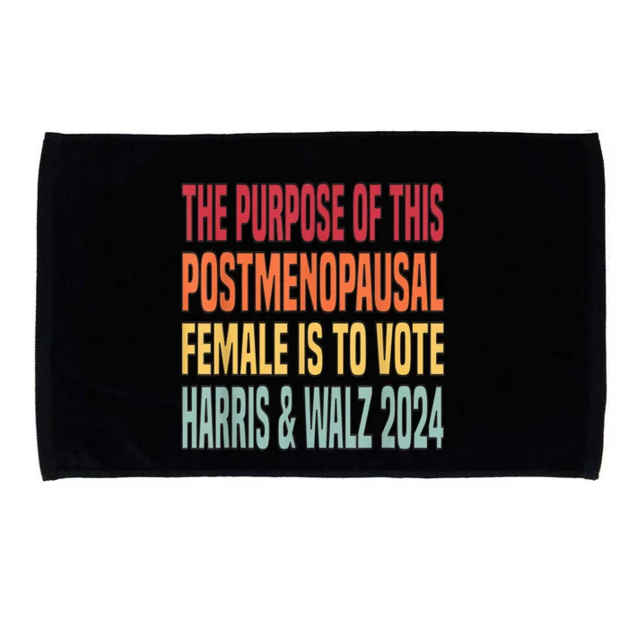 The Purpose Fotr This Post Menopausal Female Harris Walz 24 Microfiber Hand Towel