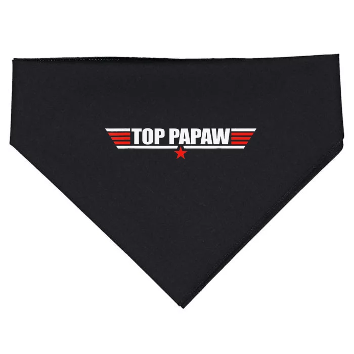 Top Papaw Father s Day Gift for Papaw World's Best Father USA-Made Doggie Bandana