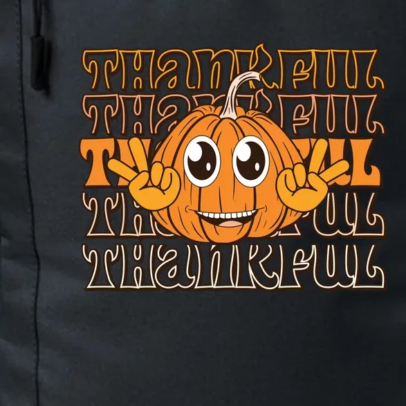 Thankful Pumpkin Fall Vibes Autumn Season Thanksgiving Pumpkin Spice Funny Daily Commute Backpack