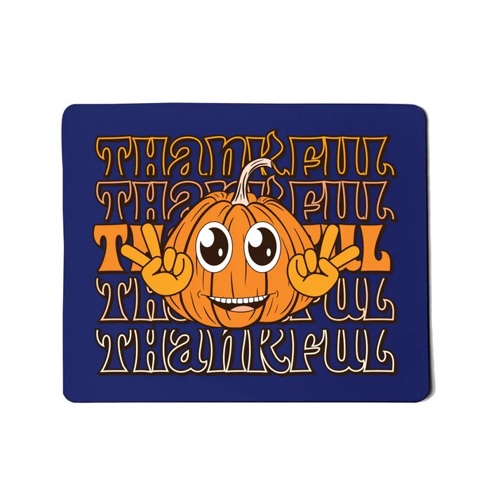 Thankful Pumpkin Fall Vibes Autumn Season Thanksgiving Pumpkin Spice Funny Mousepad