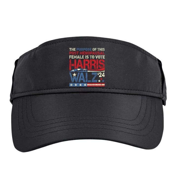 The Purpose Fotr This Post Menopausal Female Harris Walz 24 Adult Drive Performance Visor