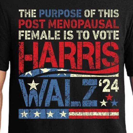 The Purpose Fotr This Post Menopausal Female Harris Walz 24 Pajama Set