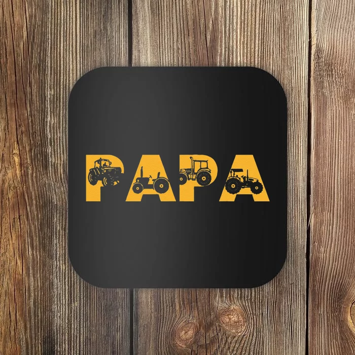 Tractor Papa Farming Father Farm Lover Farmer Coaster