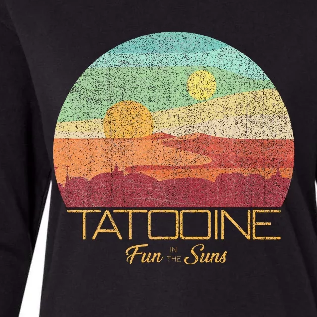 Tatooine Postcard Fun In The Sun Womens Cotton Relaxed Long Sleeve T-Shirt