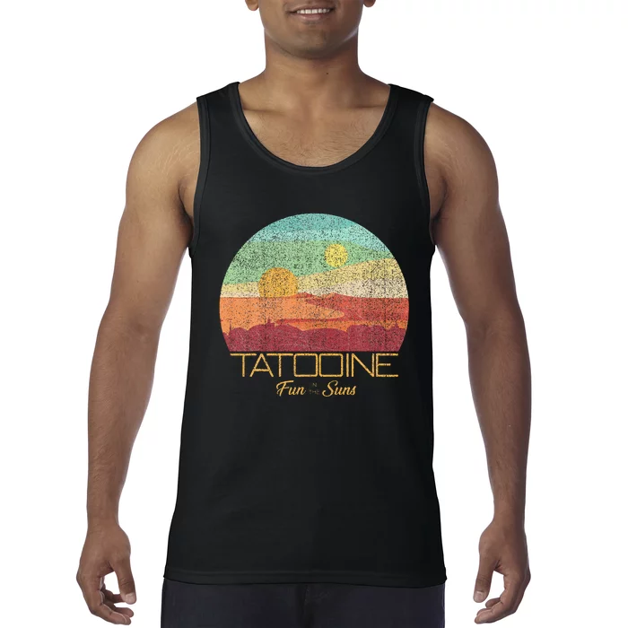 Tatooine Postcard Fun In The Sun Tank Top