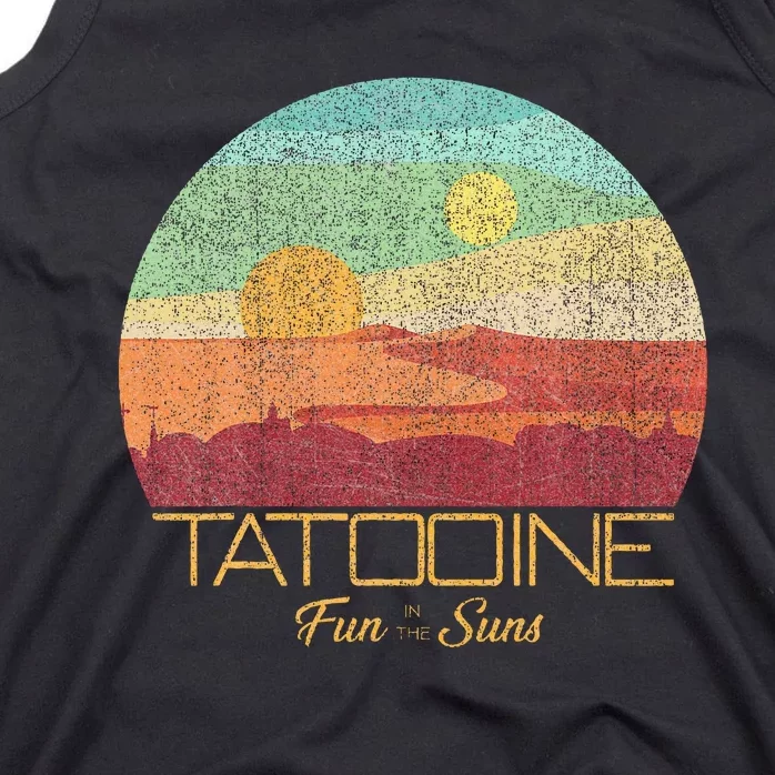 Tatooine Postcard Fun In The Sun Tank Top