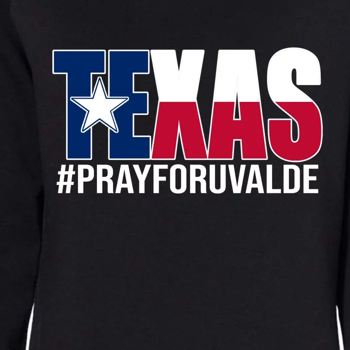 Texas Pray For Uvalde Tribute Womens California Wash Sweatshirt