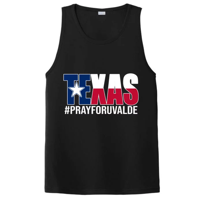 Texas Pray For Uvalde Tribute Performance Tank