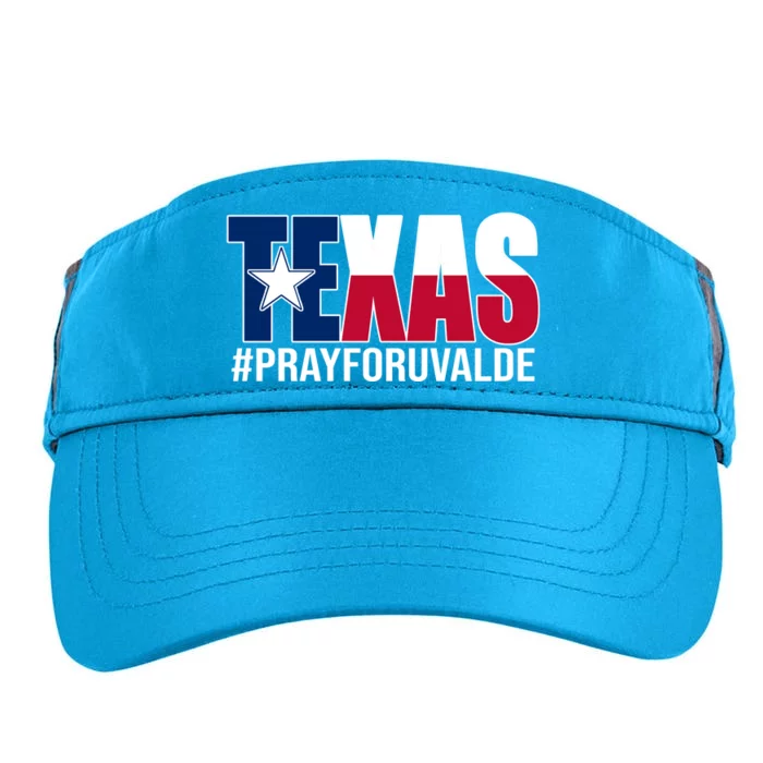 Texas Pray For Uvalde Tribute Adult Drive Performance Visor