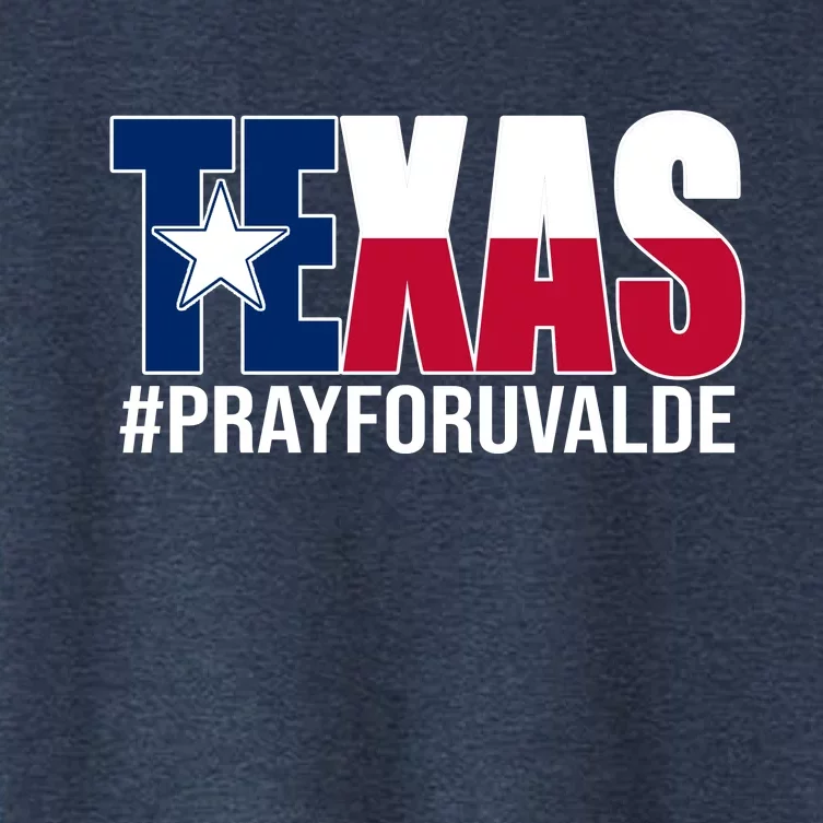 Texas Pray For Uvalde Tribute Women's Crop Top Tee