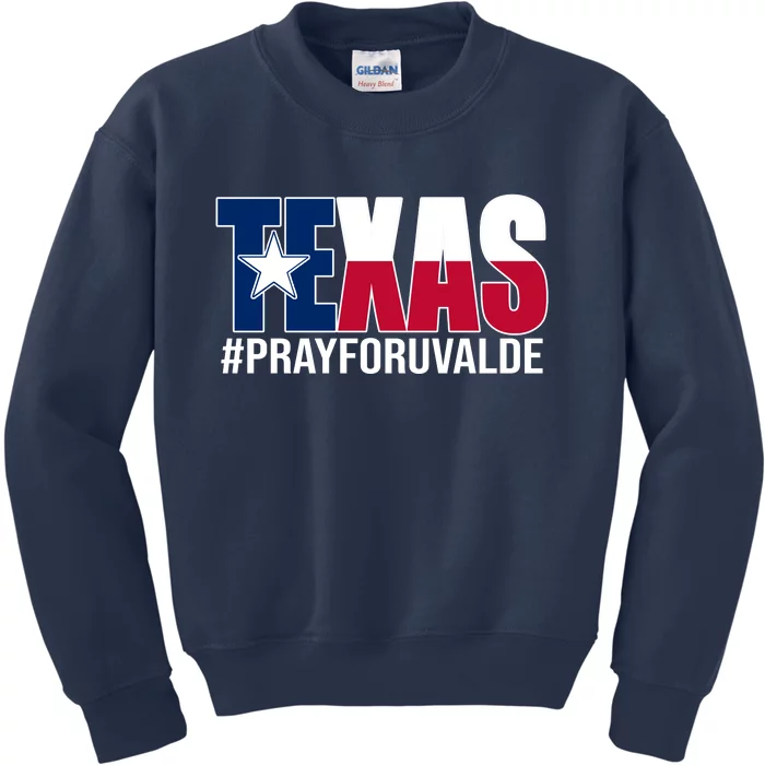 Texas Pray For Uvalde Tribute Kids Sweatshirt