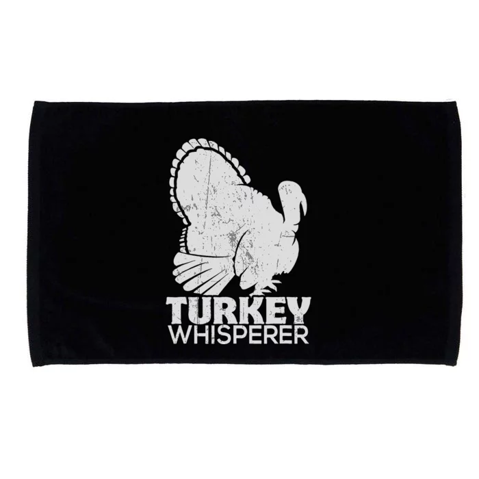 Turkey Pilgrim Farmer Animal Lover Hunting Distressed Microfiber Hand Towel