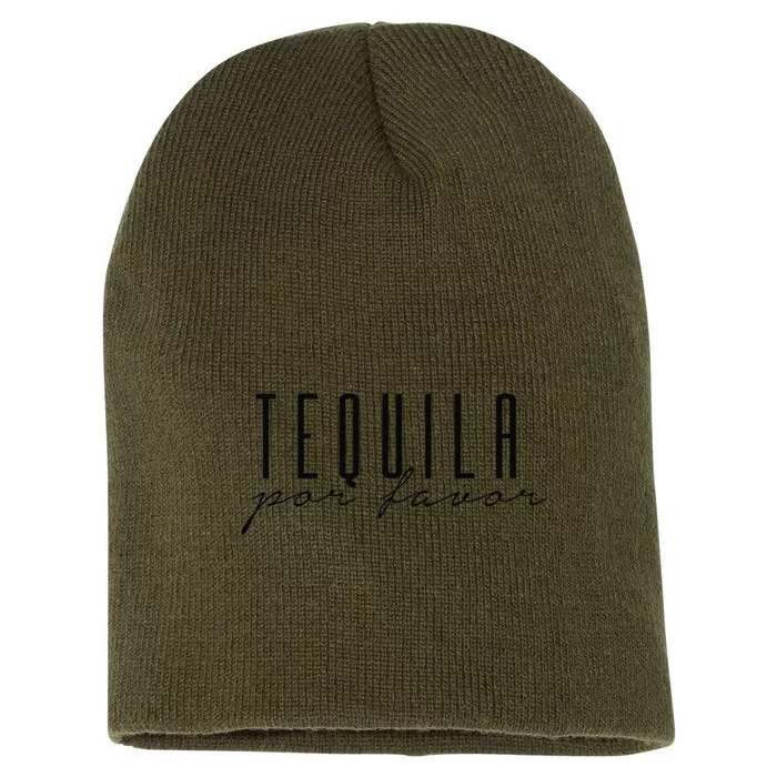 Tequila Por Favor Please Cinco De Mayo Party Drinkers Meme Short Acrylic Beanie