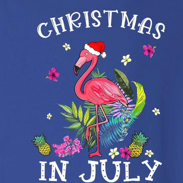 Tropical Pink Flamingo Christmas In July Summer Great Gift Toddler Long Sleeve Shirt