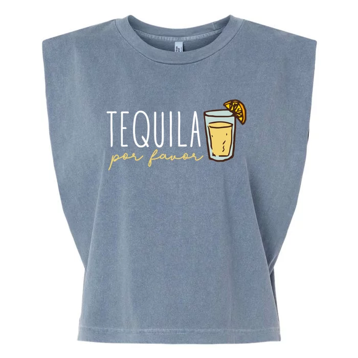 Tequila Por Favor Mexican Tequila Spanish Tequila Please Garment-Dyed Women's Muscle Tee