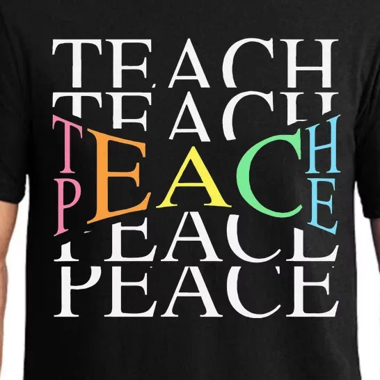 Teach Peace For Teachers And Educators Pajama Set