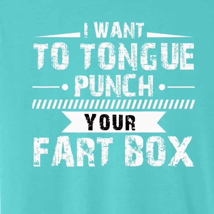 Tongue Punch Fart Box Funny Word Pun Humor Sarcasm Joke Gag ChromaSoft Performance T-Shirt