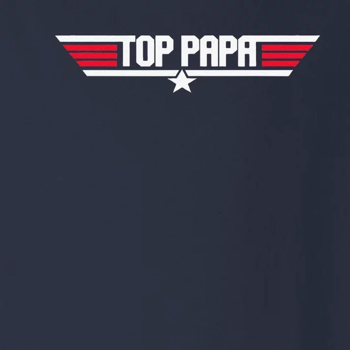 Top Papa Funny Dad Grandpa Fathers Day Gift Toddler Long Sleeve Shirt