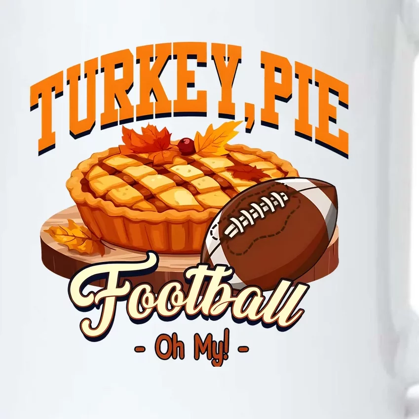 Turkey Pie Football Oh My Black Color Changing Mug