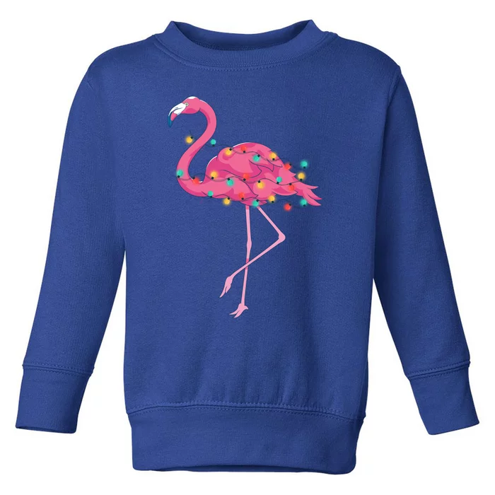 Tropical Pink Flamingo Hawaii Summer Xmas Christmas In July Great Gift Toddler Sweatshirt