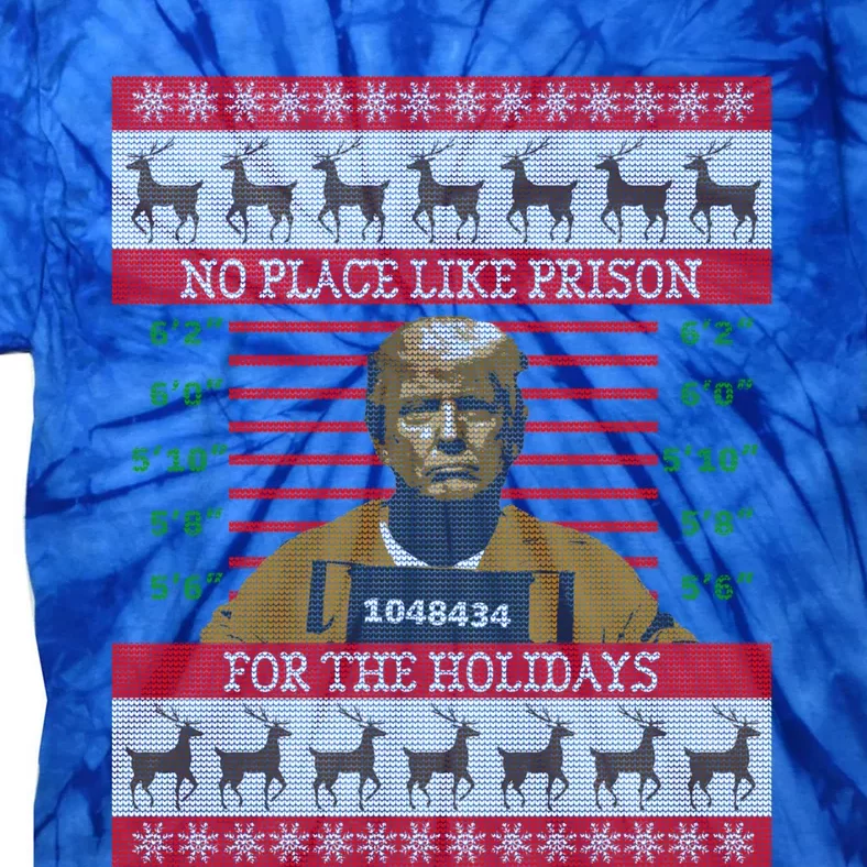 Trump Prison For The Holidays Ugly Christmas Style Cool Gift Tie-Dye T-Shirt