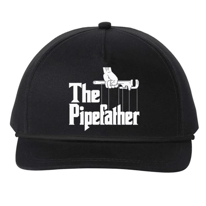 The Pipefather Funny Plumber Plumbing Handyman Pipe Fitter Snapback Five-Panel Rope Hat