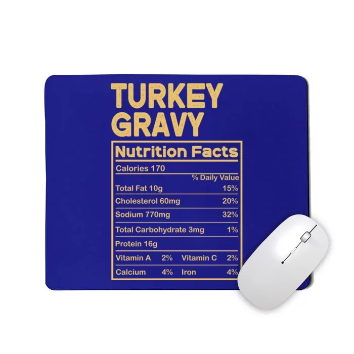 Thanksgiving Pjs For Family Turkey Gravy Nutrition Facts Cute Gift Mousepad