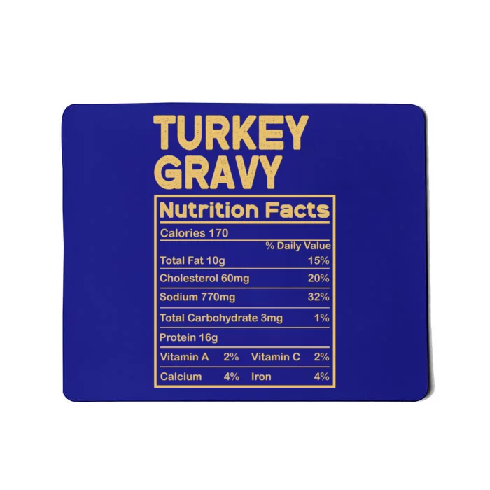 Thanksgiving Pjs For Family Turkey Gravy Nutrition Facts Cute Gift Mousepad