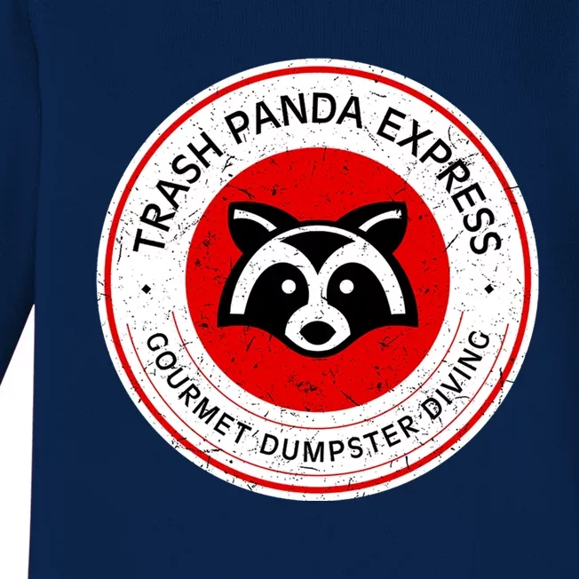 Trash Panda Gourmet Dumpster Diving Express Cool Gift Baby Long Sleeve Bodysuit