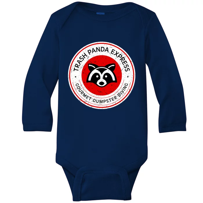 Trash Panda Gourmet Dumpster Diving Express Cool Gift Baby Long Sleeve Bodysuit