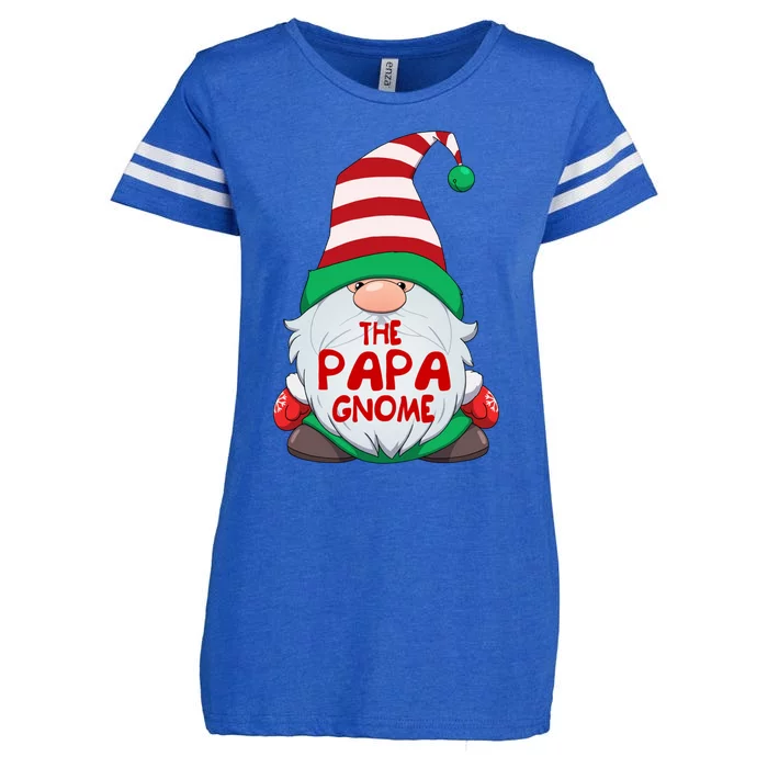 The Papa Gnome Graphic Christmas Matching Family Gift Enza Ladies Jersey Football T-Shirt