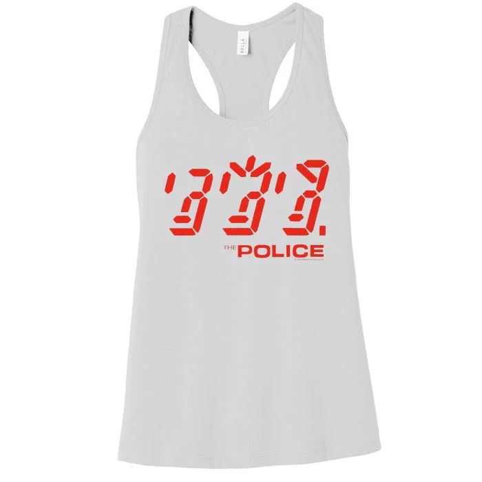 The P.O.L.I.C.E Ghost Icon Rock Music Band Women's Racerback Tank