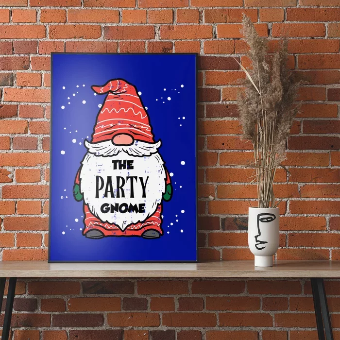 The Party Gnome Xmas Matching Christmas Pajamas For Family Funny Gift Poster