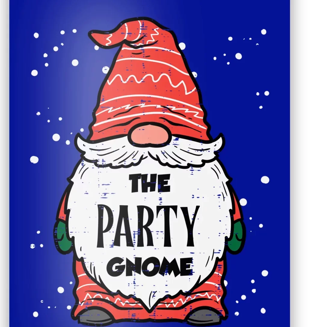 The Party Gnome Xmas Matching Christmas Pajamas For Family Funny Gift Poster