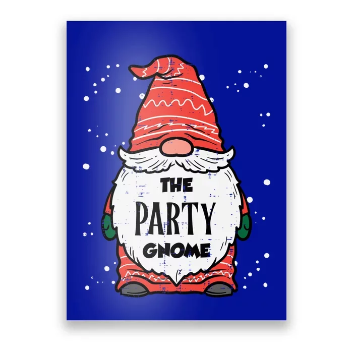 The Party Gnome Xmas Matching Christmas Pajamas For Family Funny Gift Poster