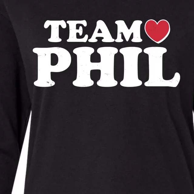 Team Phil Groundhog Day Womens Cotton Relaxed Long Sleeve T-Shirt