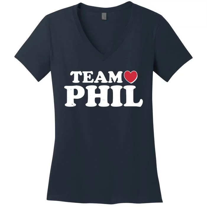 Team Phil Groundhog Day Women's V-Neck T-Shirt