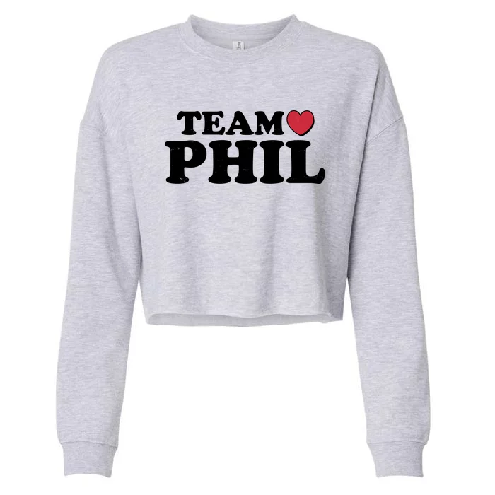 Team Phil Groundhog Day Cropped Pullover Crew