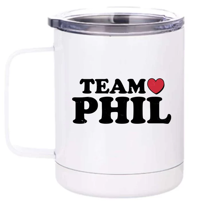 Team Phil Groundhog Day Front & Back 12oz Stainless Steel Tumbler Cup