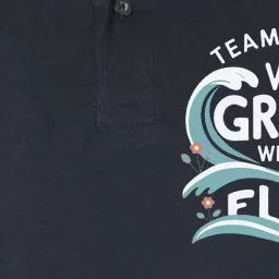 Team Prek Grow With The Flow With Playful Waves And Plants Softstyle Adult Sport Polo