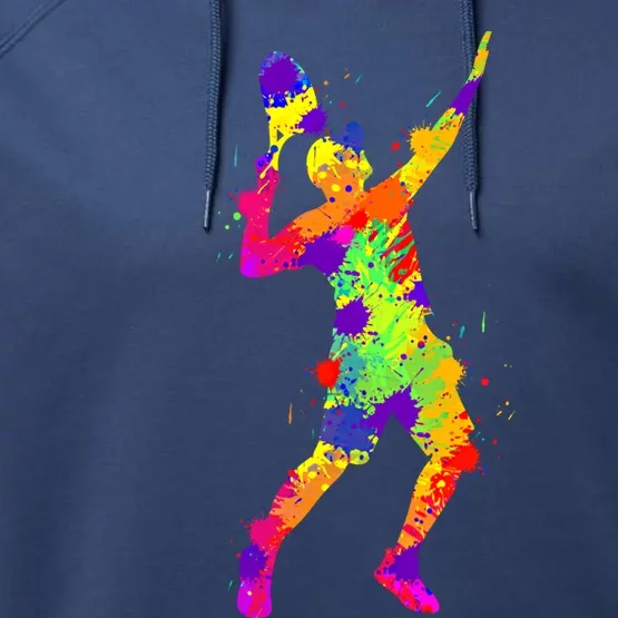 Tennis Player Gift Performance Fleece Hoodie