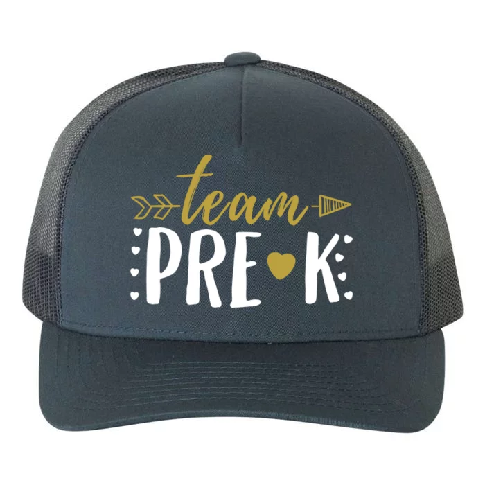 Team PreK Gift Preschool Teacher Student Arrow Yupoong Adult 5-Panel Trucker Hat