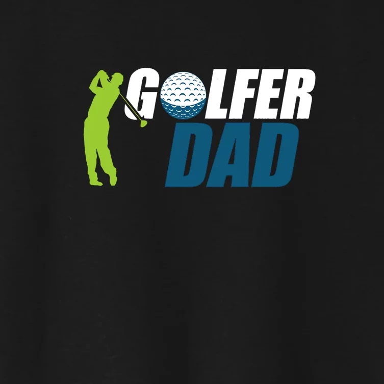 The Perfect Gift Funny Golf Golfer Dad Father's Day Gift For Dad Women's Crop Top Tee