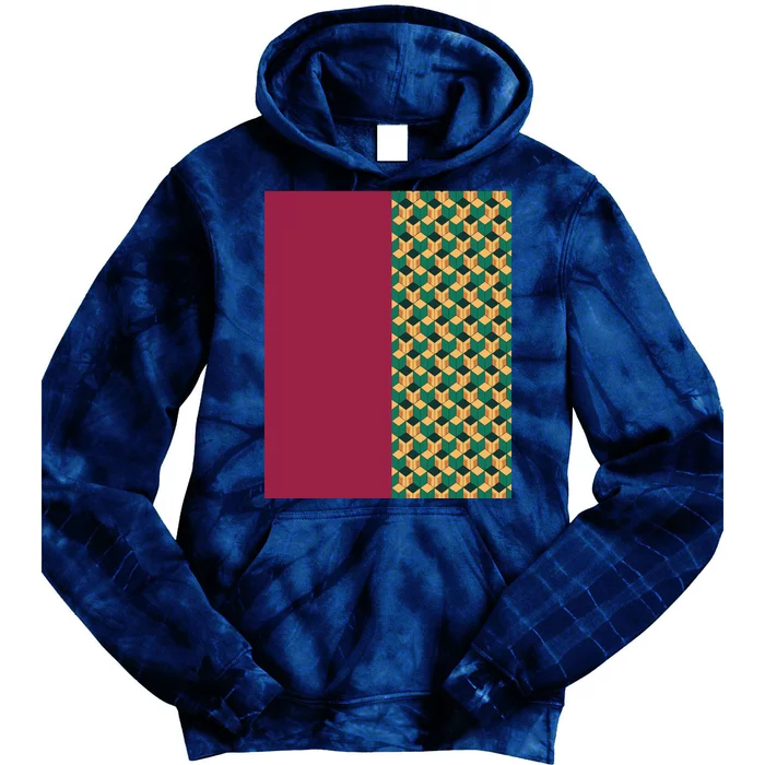 Tomioka Pattern Graphic Tie Dye Hoodie