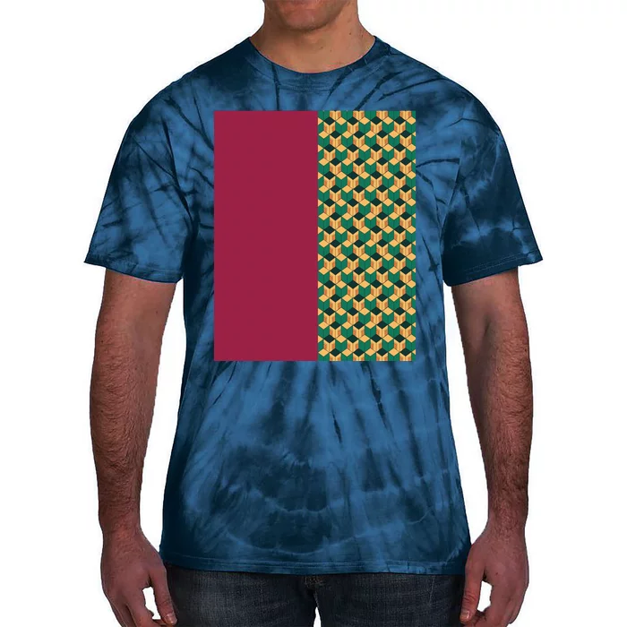 Tomioka Pattern Graphic Tie-Dye T-Shirt