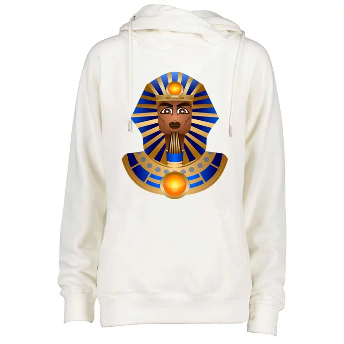 Tutankhamun Pharaoh Gold Death Mask Busgift King Tut Gift Womens Funnel Neck Pullover Hood