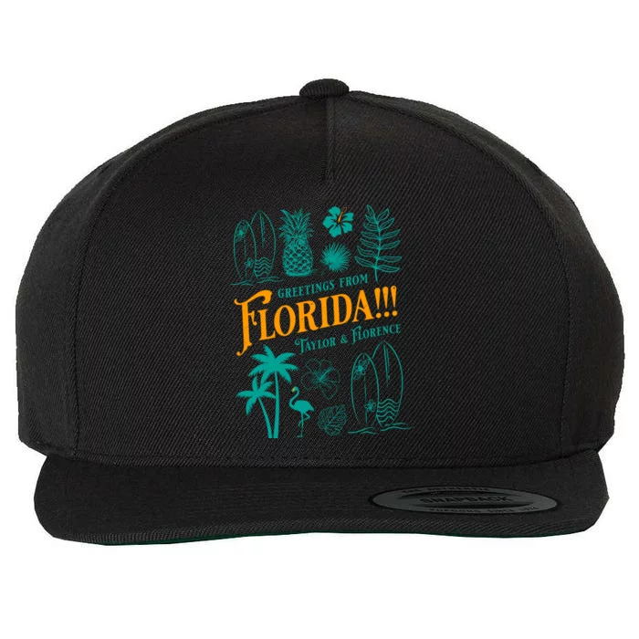 Tortured Poets Greetings From Florida Ttpd Wool Snapback Cap