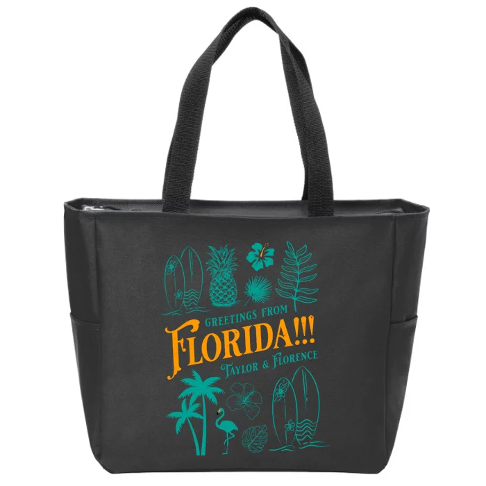 Tortured Poets Greetings From Florida Ttpd Zip Tote Bag