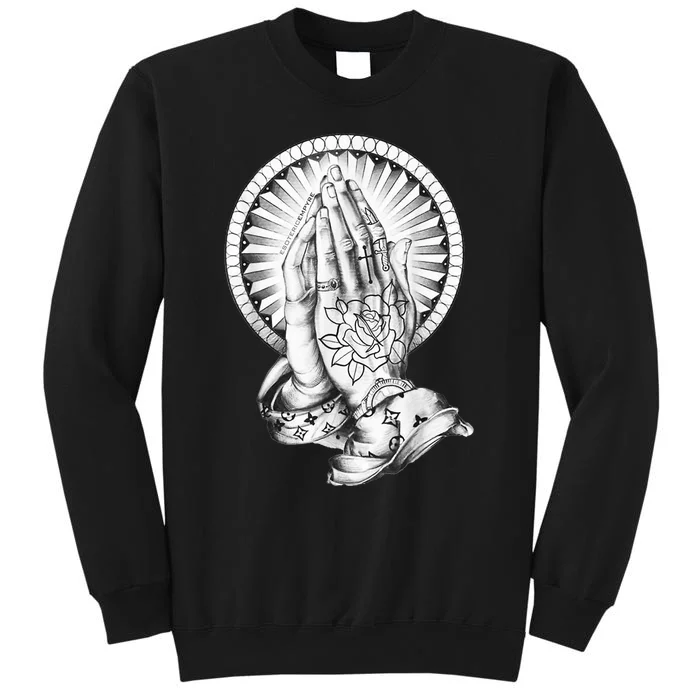 Tattoo Praying Hands Sweatshirt