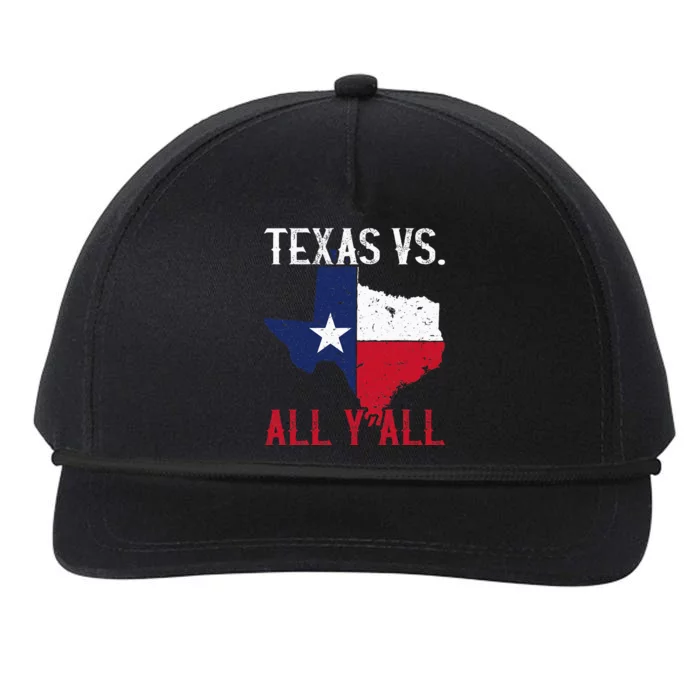 Texas Pride Home State Texas Vs. All YAll Snapback Five-Panel Rope Hat